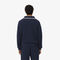 lacoste loose fit high zipped neck badge accent sweatshirt