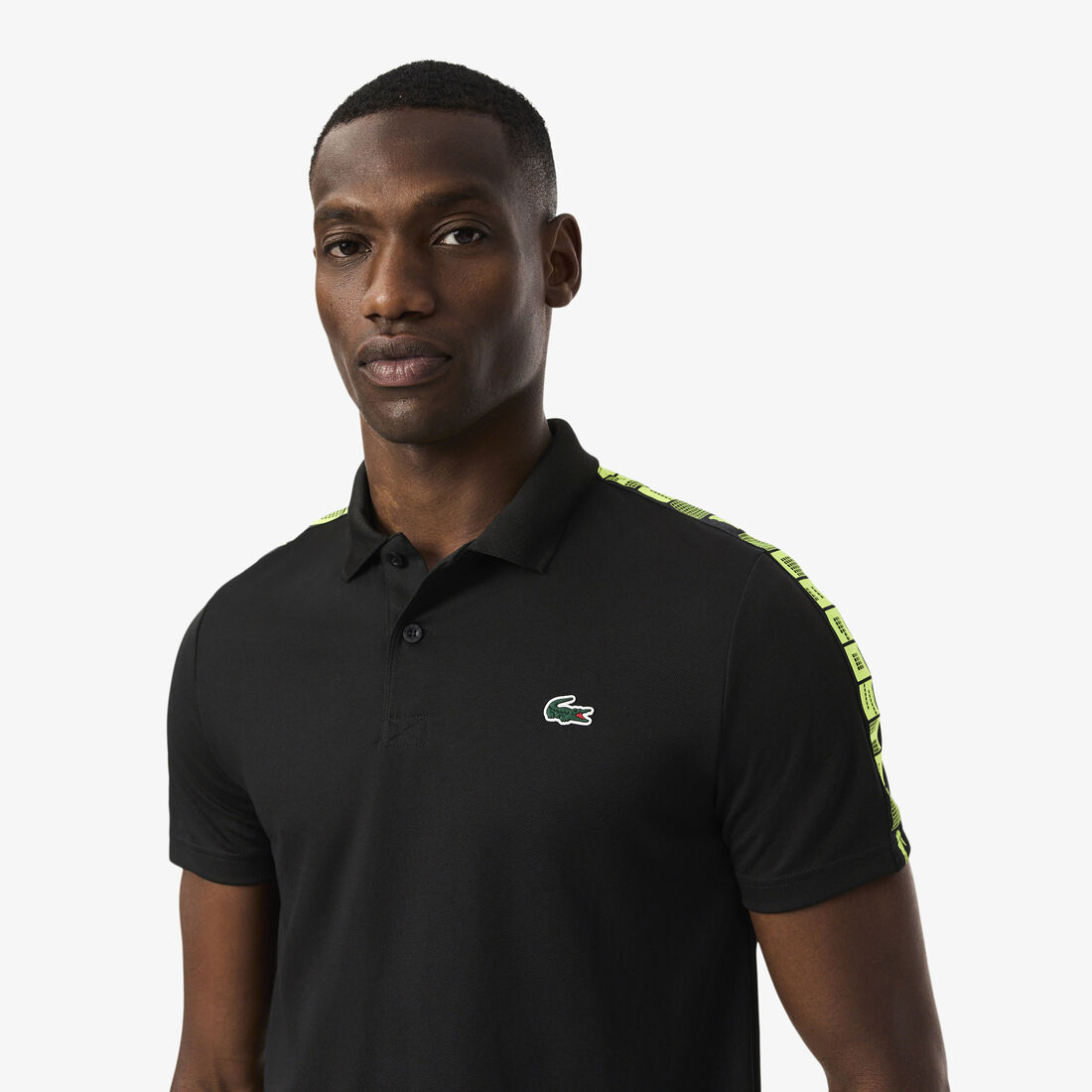 Ultra Dry Branded Stripe Tennis Polo Shirt Ultra Dry Branded Stripe Tennis Polo Shirt