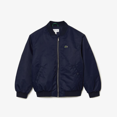 Kids' Lacoste Nylon Color-block Teddy Jacket