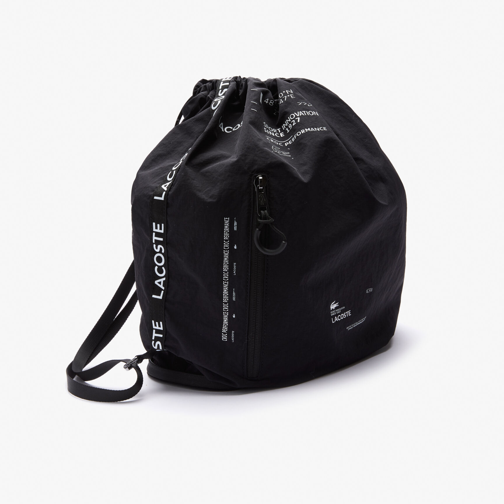 حقيبة ظهر نايلون قابلة للطي بشريط شعار الماركة للجنسين حقيبة ظهر نايلون قابلة للطي بشريط شعار الماركة للجنسين