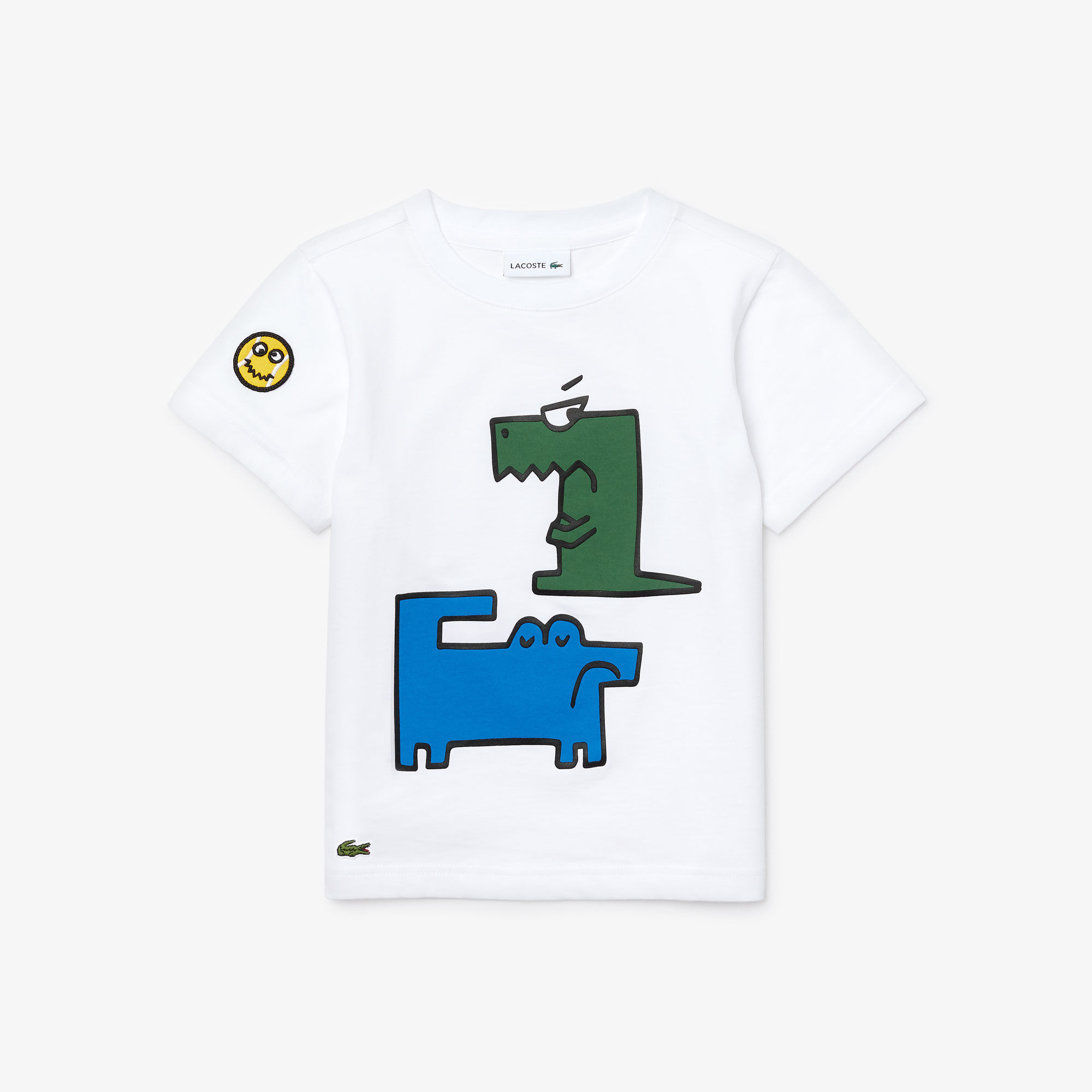 Boys’ Crew Neck Croc Print Cotton T-shirt Boys’ Crew Neck Croc Print Cotton T-shirt