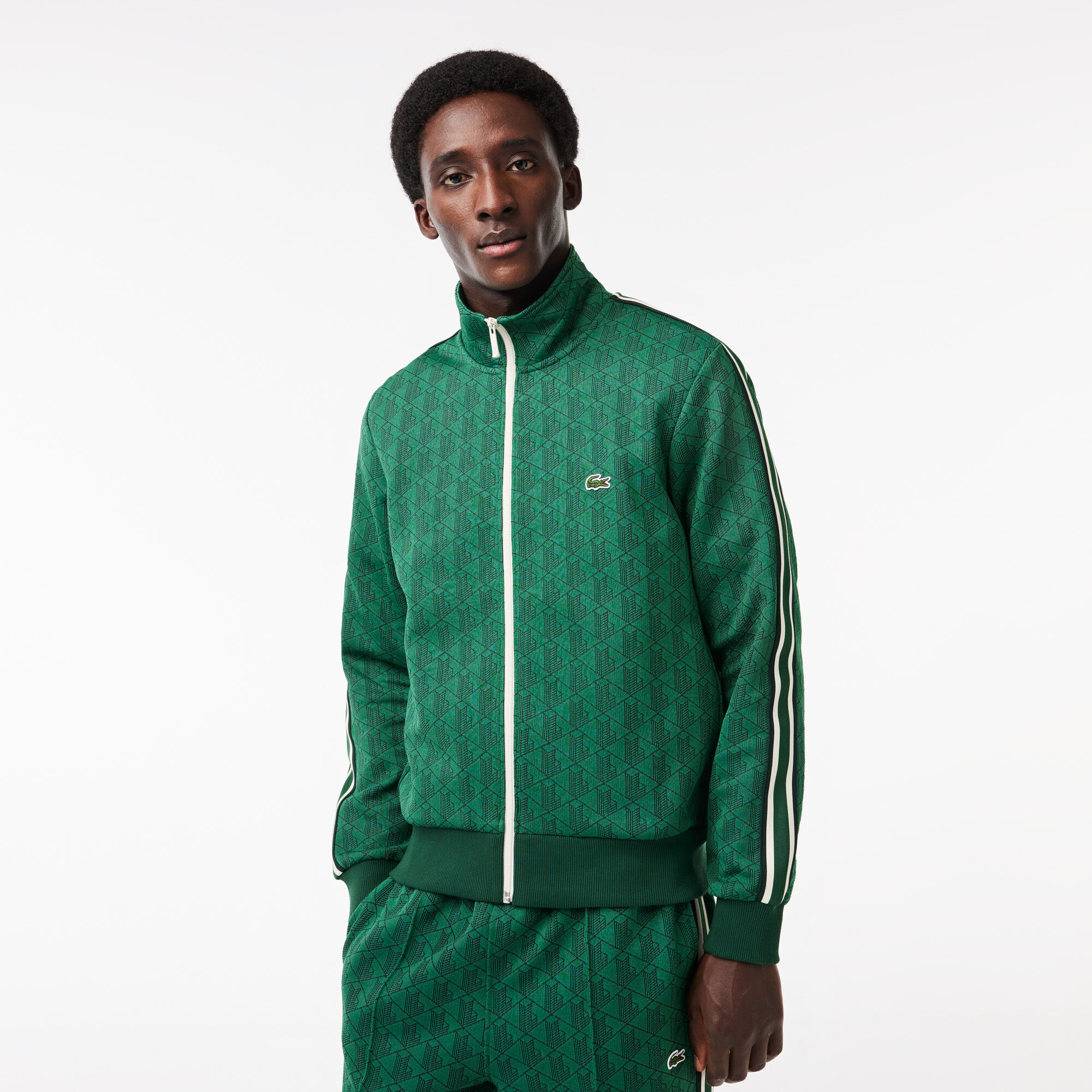 Buy Paris Zip Up Jacquard Track Jacket Lacoste QA