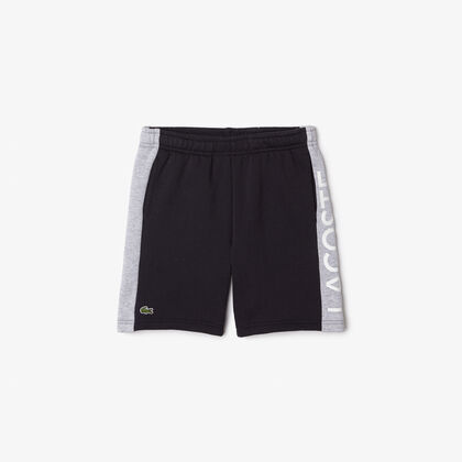 Kids’ Lacoste Colour-stripe Organic Cotton Shorts