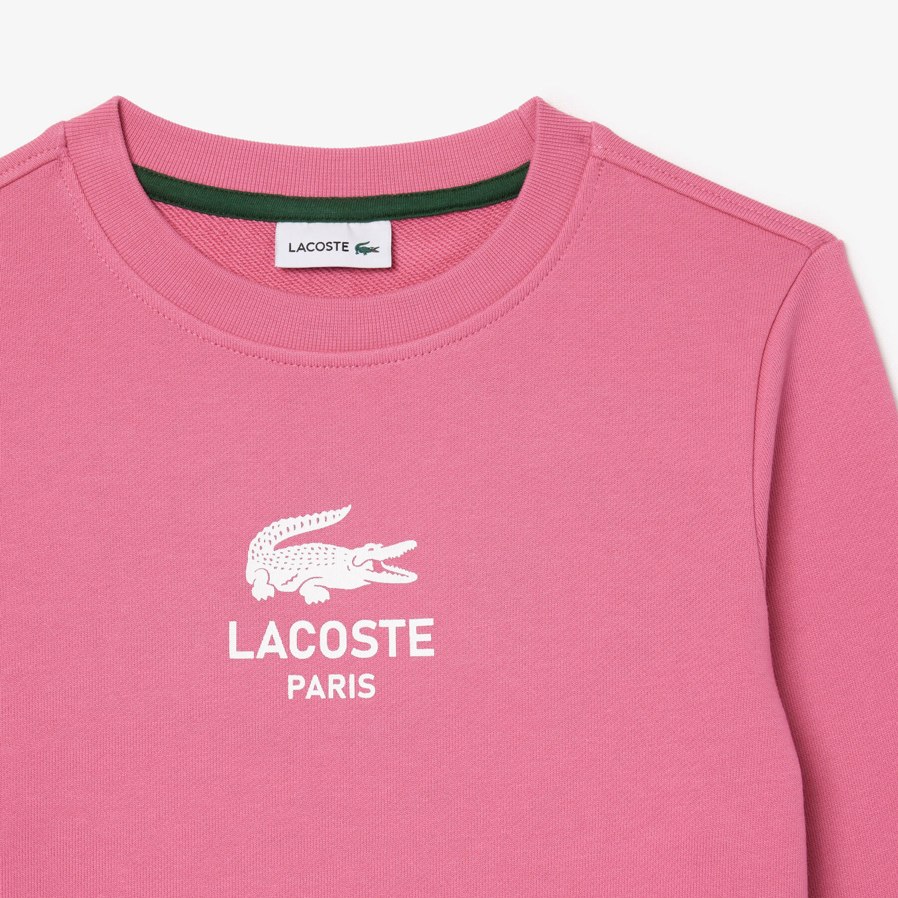 lacoste signature print sweatshirt