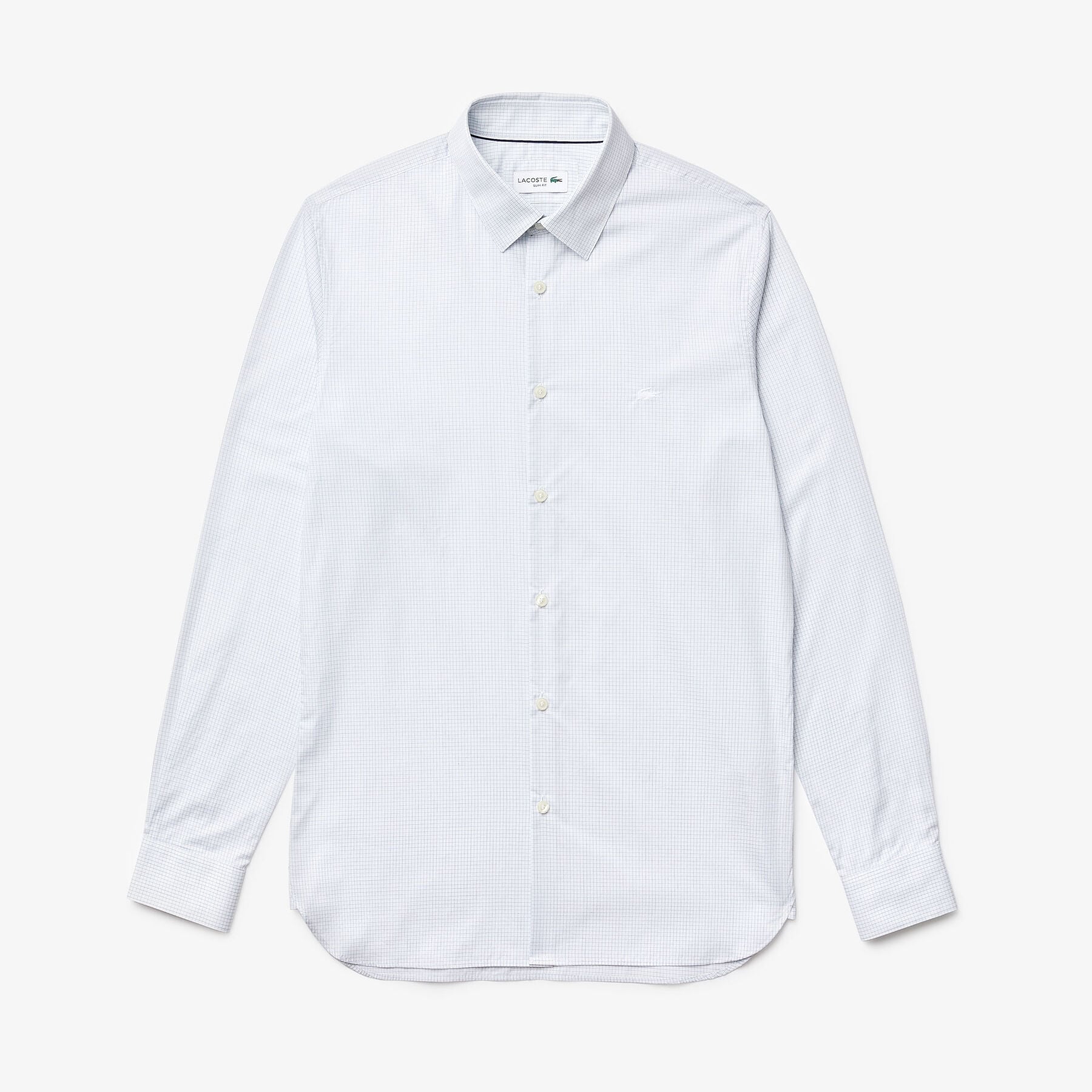 Men's Checked Premium Cotton Shirt lacoste men s checked premium cotton shirt