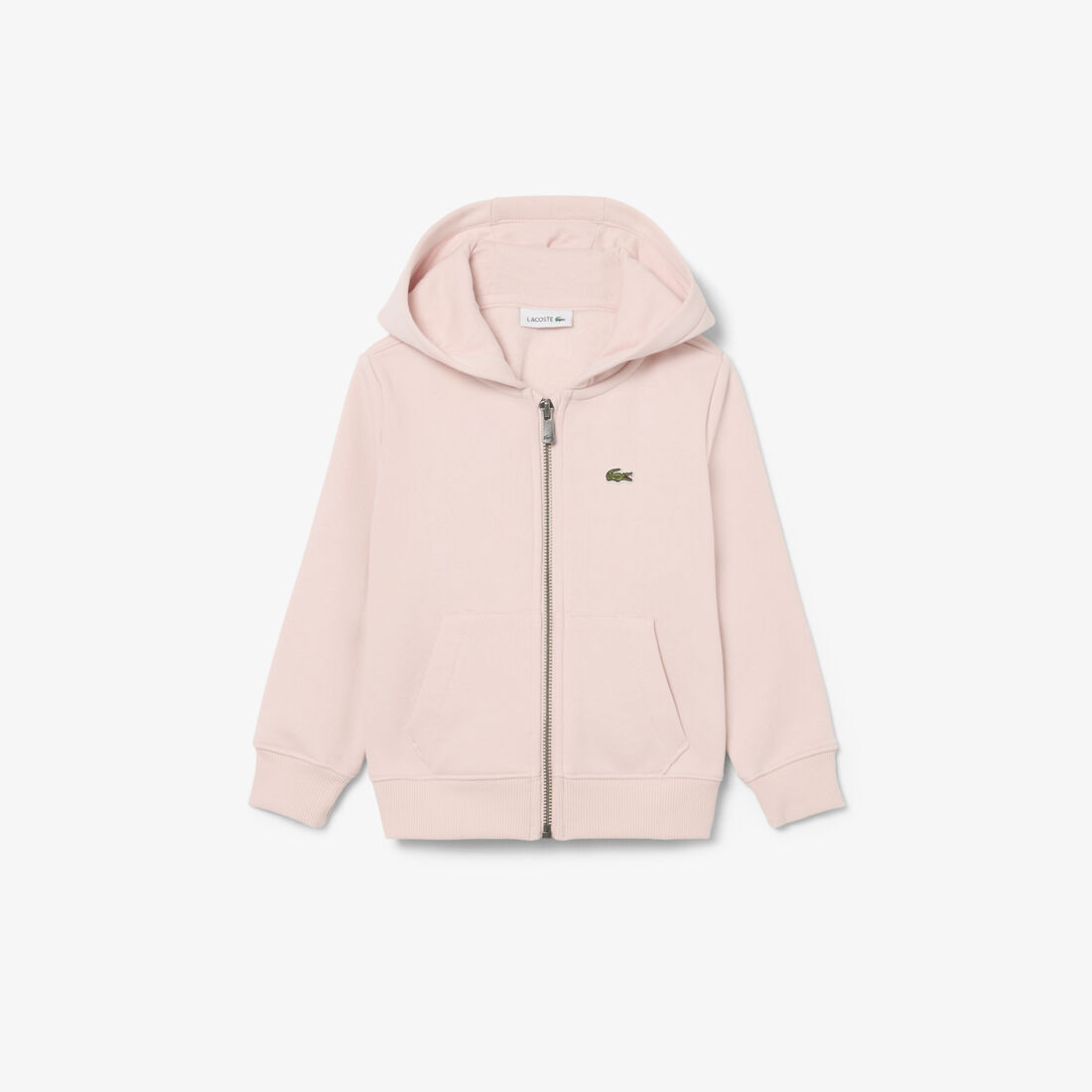 lacoste unisex brushed fleece zipped sweatshirt