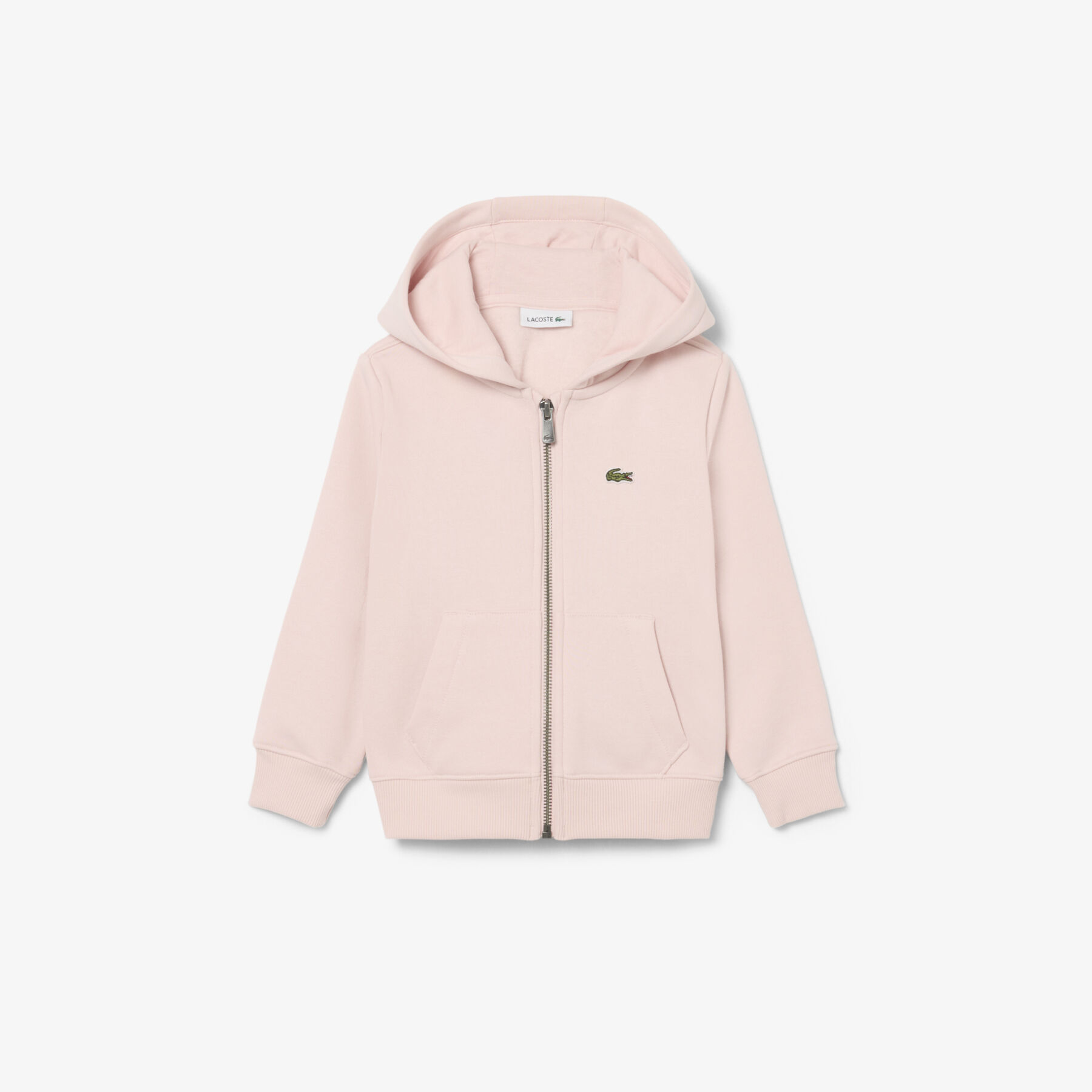 lacoste unisex brushed fleece zipped sweatshirt