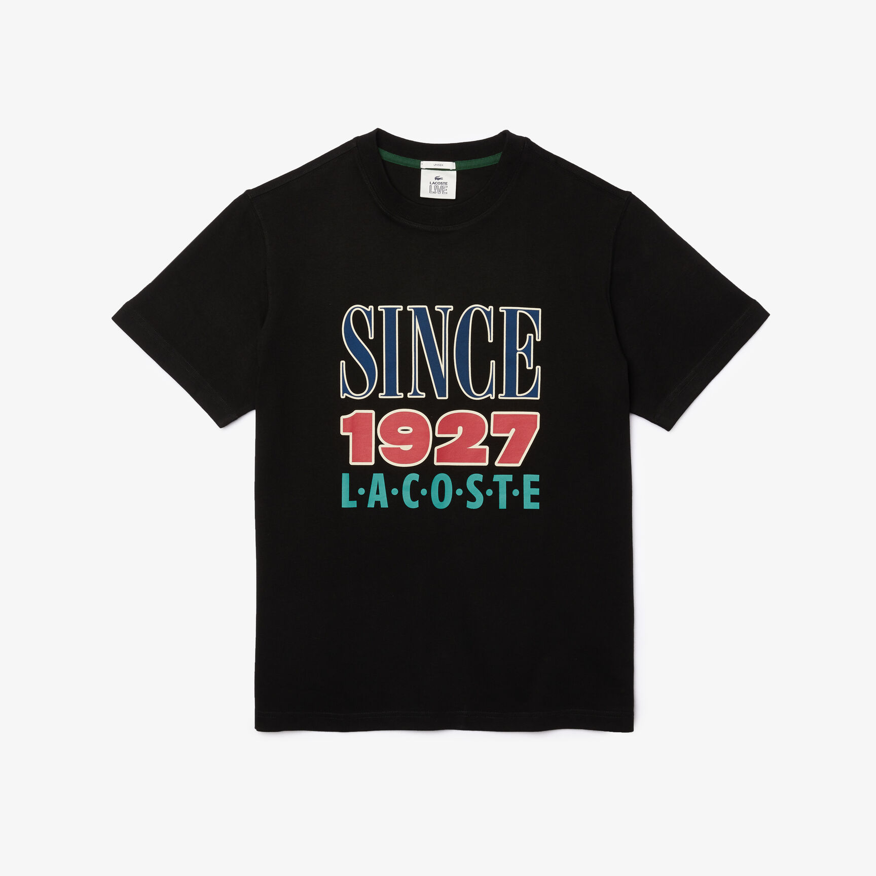 Unisex Lacoste LIVE Print Cotton T-shirt