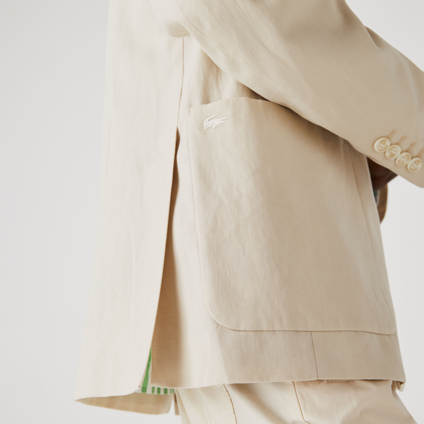 Men’s Straight Fit Cotton And Linen Blend Blazer Men’s Straight Fit Cotton And Linen Blend Blazer