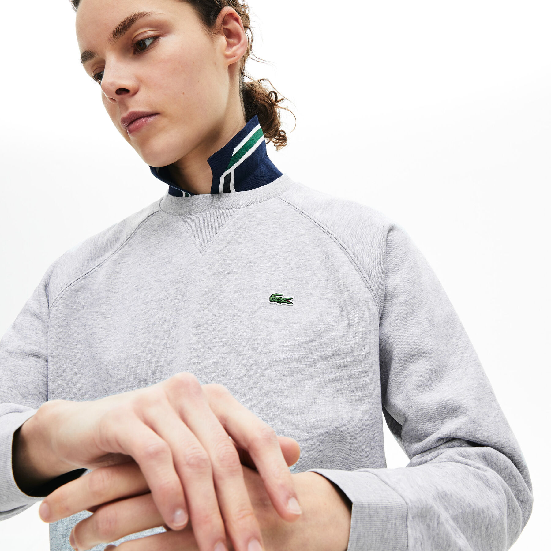 Women’s Classic Crew Neck Fleece Sweatshirt lacoste women s classic crew neck fleece sweatshirt