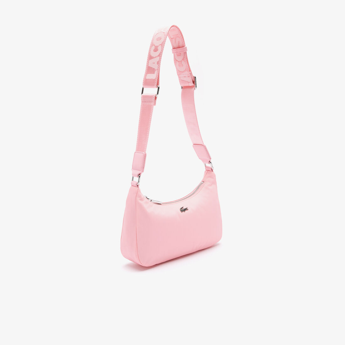 Unisex Metal Crocodile Branded Strap Nylon Shoulder Bag Unisex Metal Crocodile Branded Strap Nylon Shoulder Bag