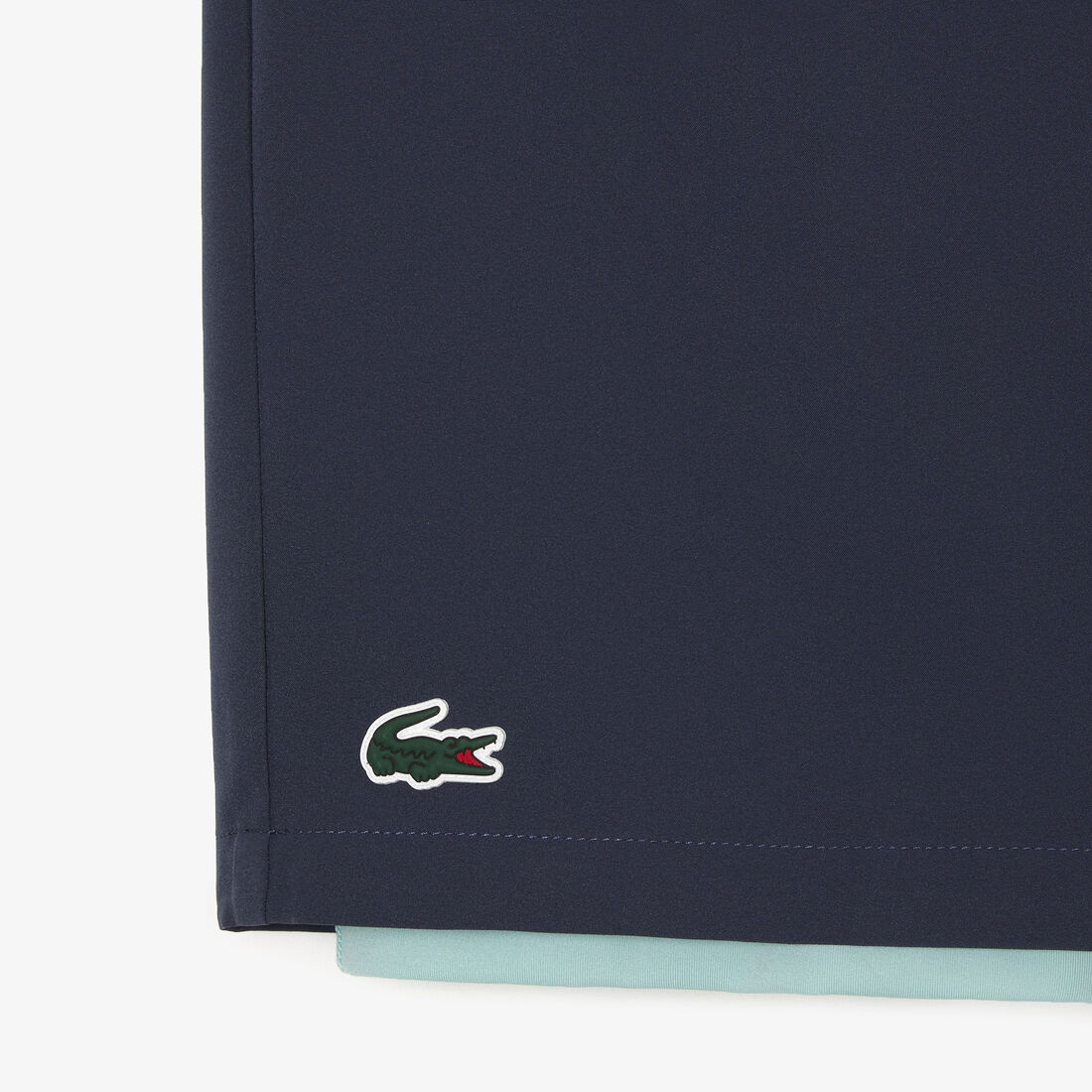 Men's Two-Tone Lacoste Sport Shorts with Built-in Undershorts Men's Two-Tone Lacoste Sport Shorts with Built-in Undershorts