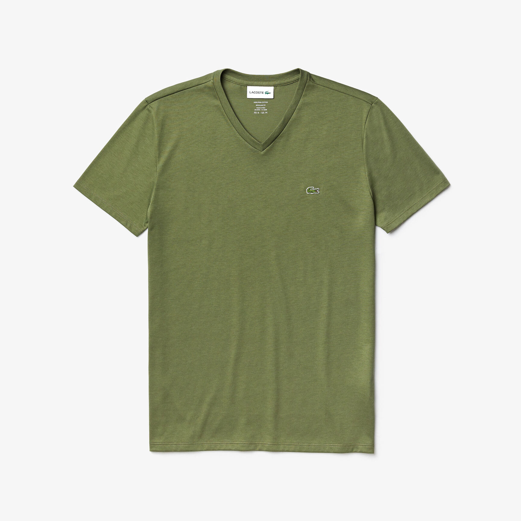 Lightweight Cotton Pima V Neck T-shirt