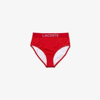 قطعة بيكيني سفلية بطبعة Lacoste للنساء