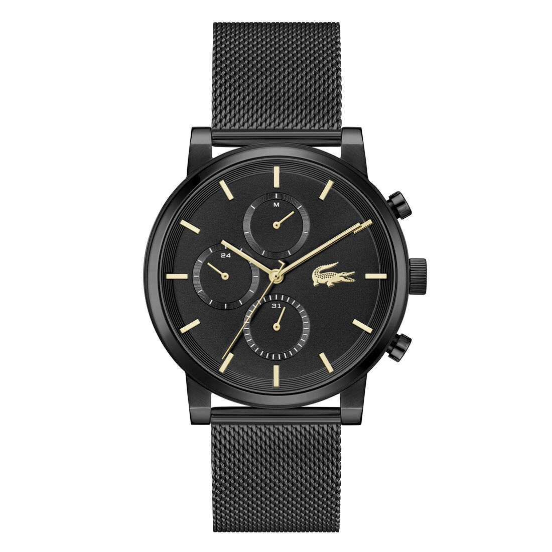 Black Ion-Plated Steel Men's Watch lacoste black ion plated steel men s watch