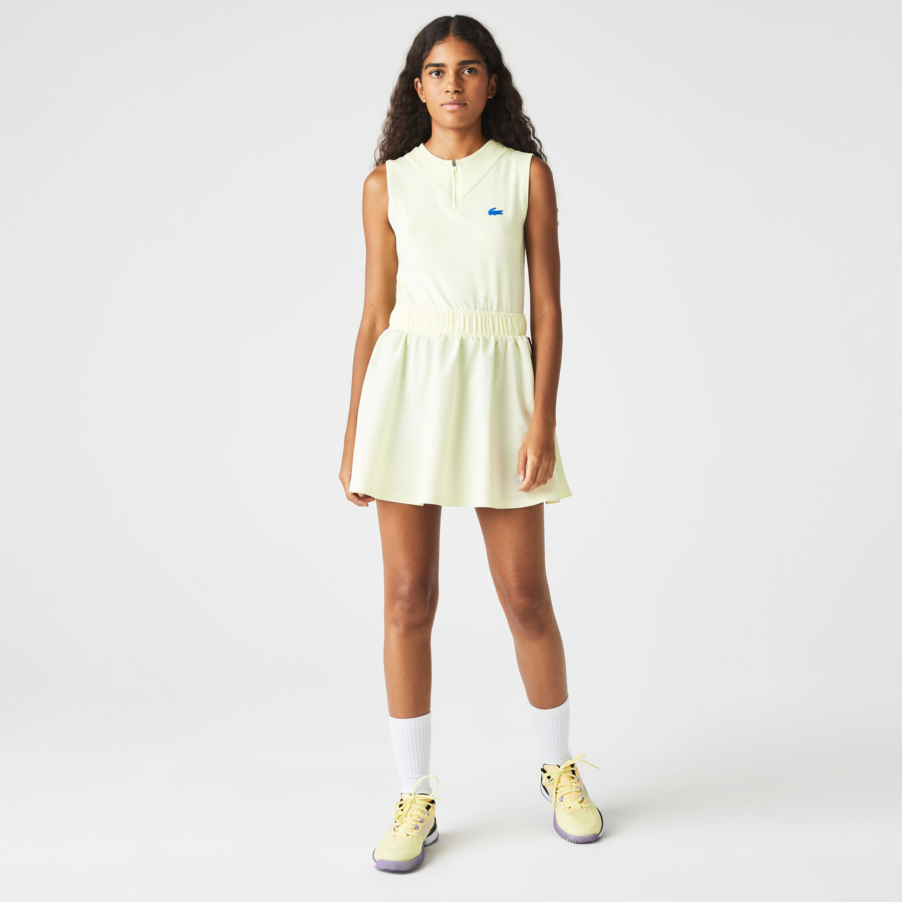 women s lacoste sport built in shorty tennis dress
