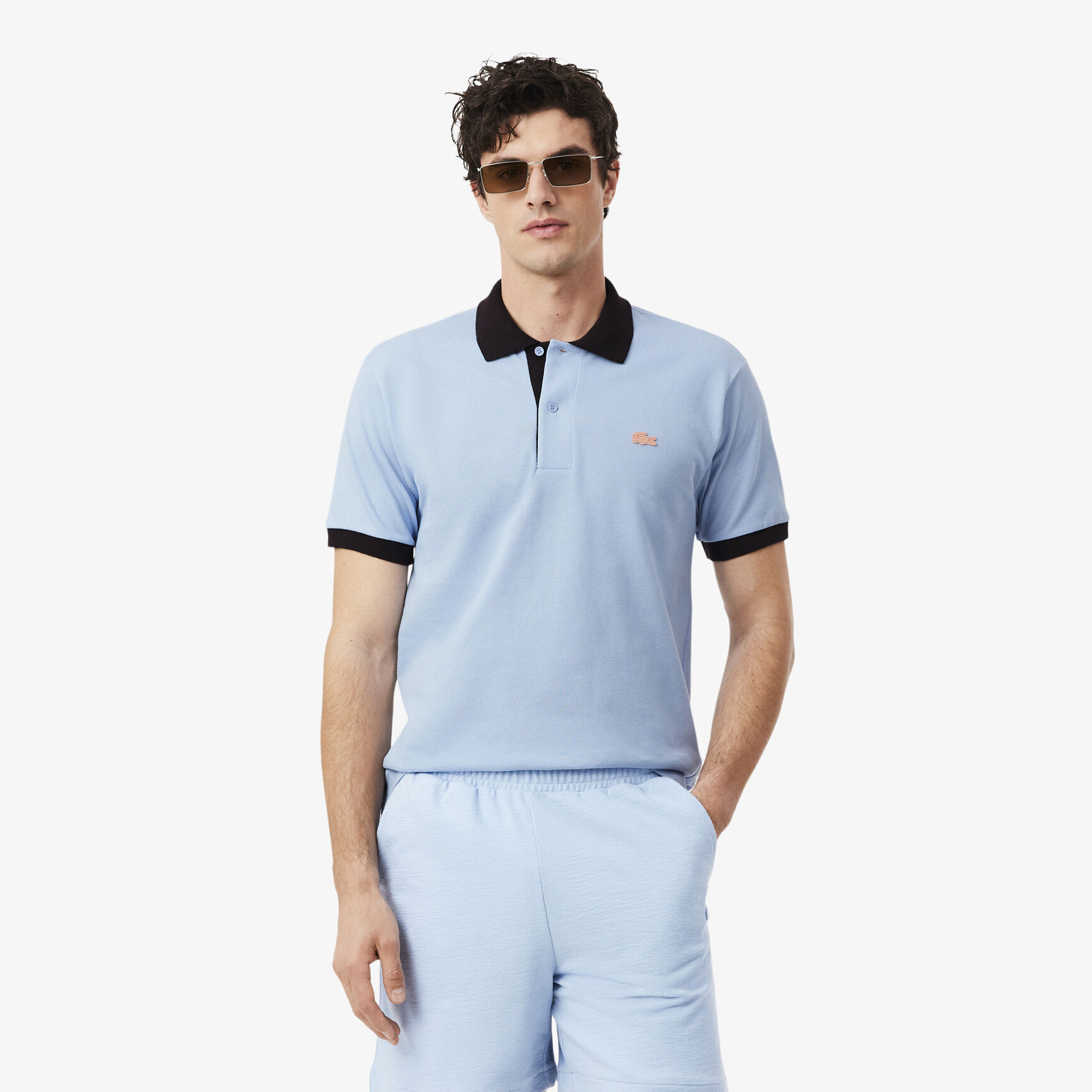 Classic Fit Contrast Rib Polo Shirt Classic Fit Contrast Rib Polo Shirt