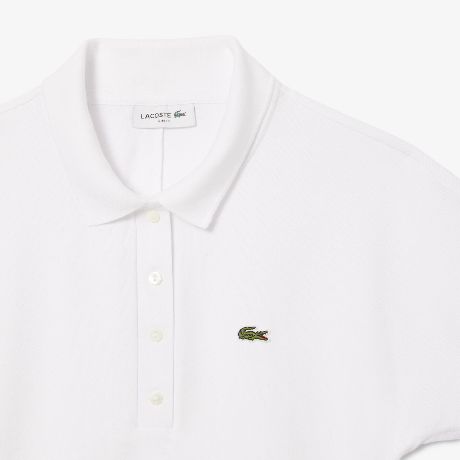 lacoste slim fit adjustable pique polo shirt