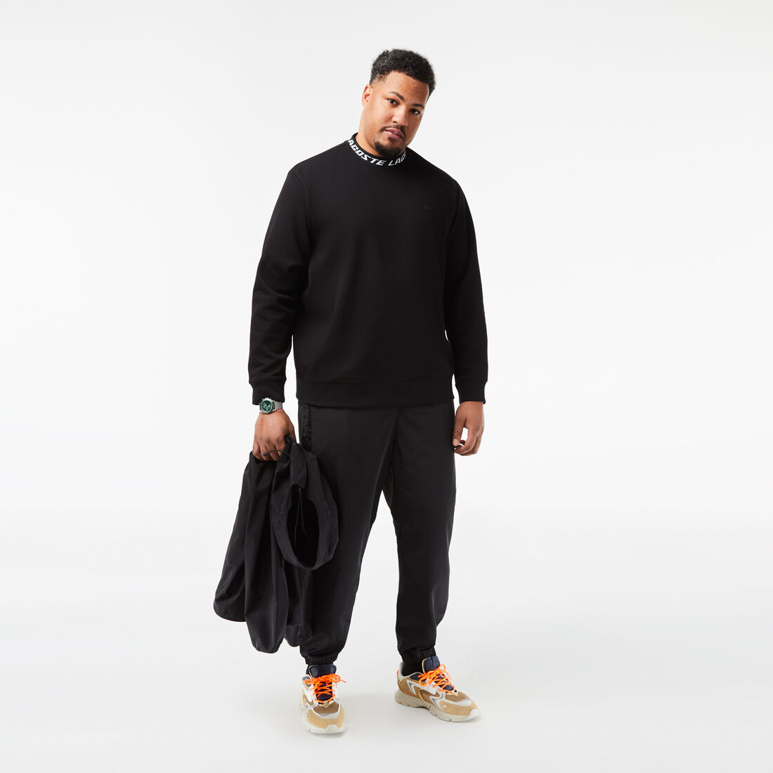 Men's Lacoste Double Sided Logo Collar Sweatshirt Men's Lacoste Double Sided Logo Collar Sweatshirt