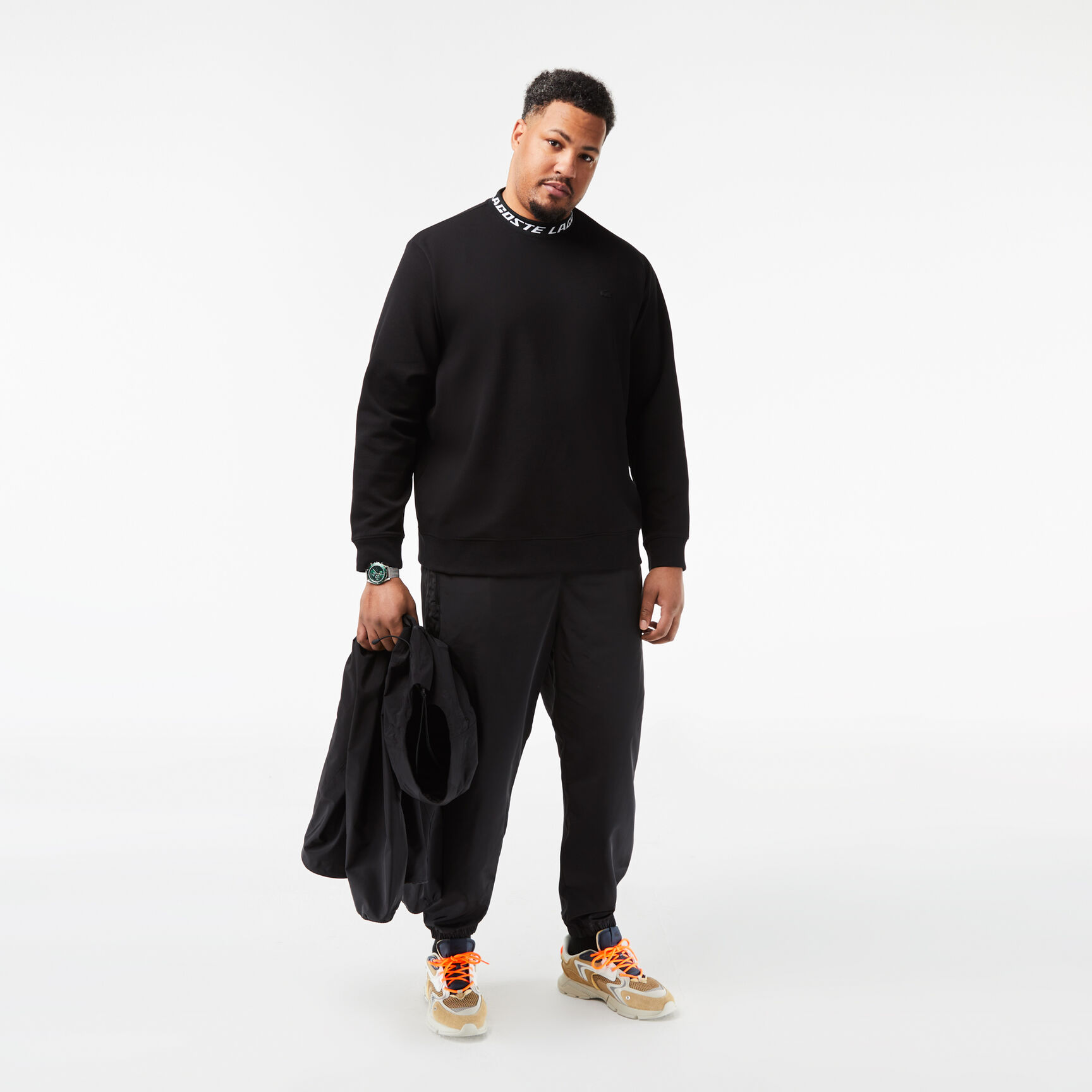 Men's Lacoste Double Sided Logo Collar Sweatshirt Men's Lacoste Double Sided Logo Collar Sweatshirt