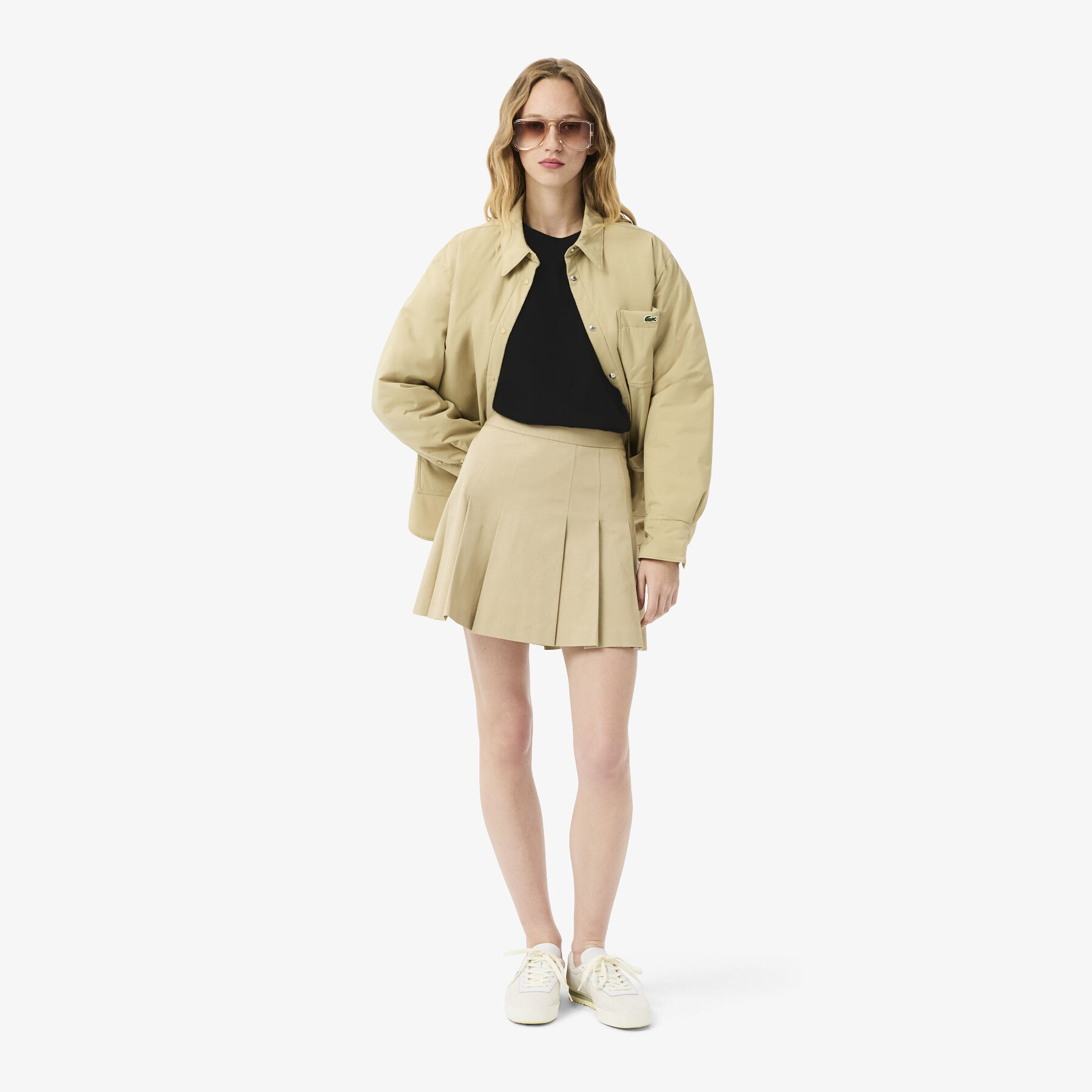 Oversized Short Cut Cotton Logo T-shirt