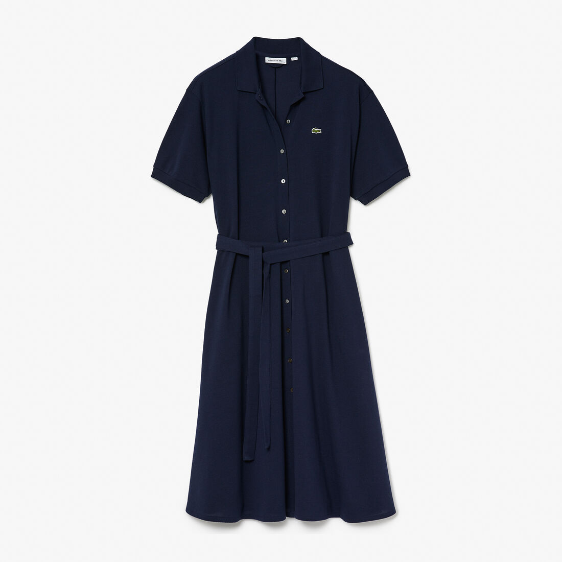 Women's Cotton Piqué Belted Polo Dress Women's Cotton Piqué Belted Polo Dress