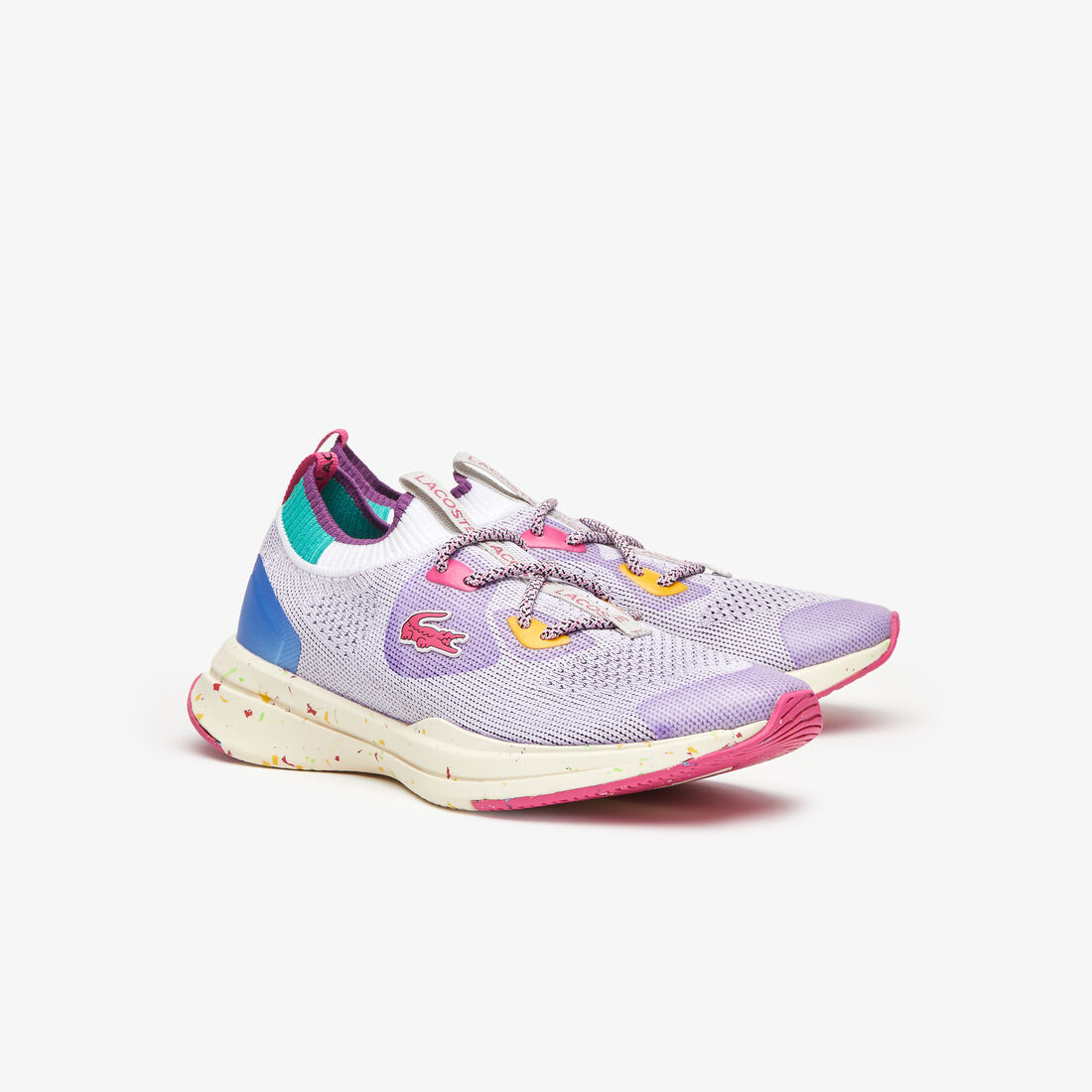 سنيكرز لاكوست رن سبين من قماش صديق للبيئة للنساء سنيكرز لاكوست رن سبين من قماش صديق للبيئة للنساء