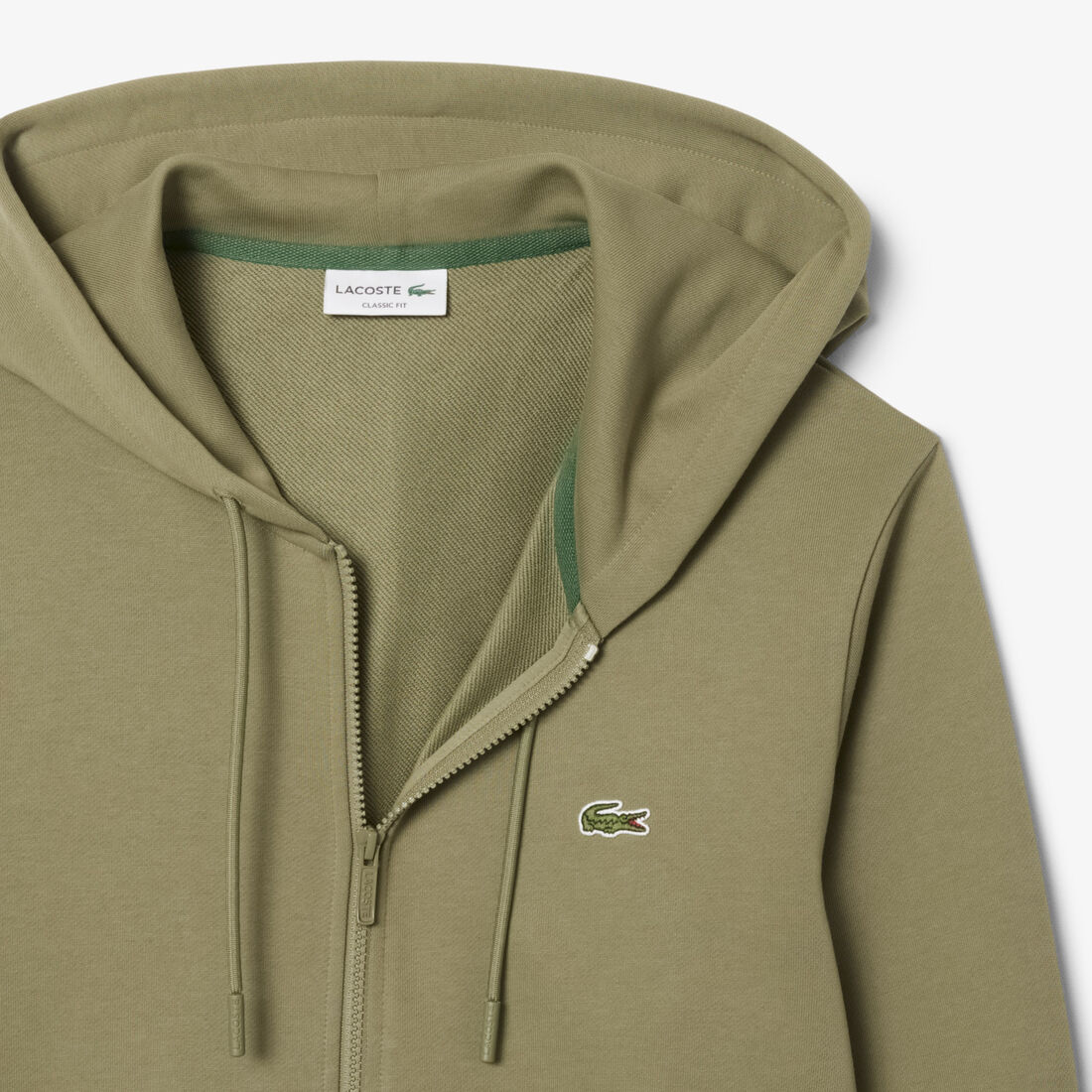 Classic Fit Zipped Fleece Sweatshirt Classic Fit Zipped Fleece Sweatshirt
