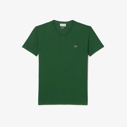 Men's V-neck Pima Cotton Jersey T-shirt