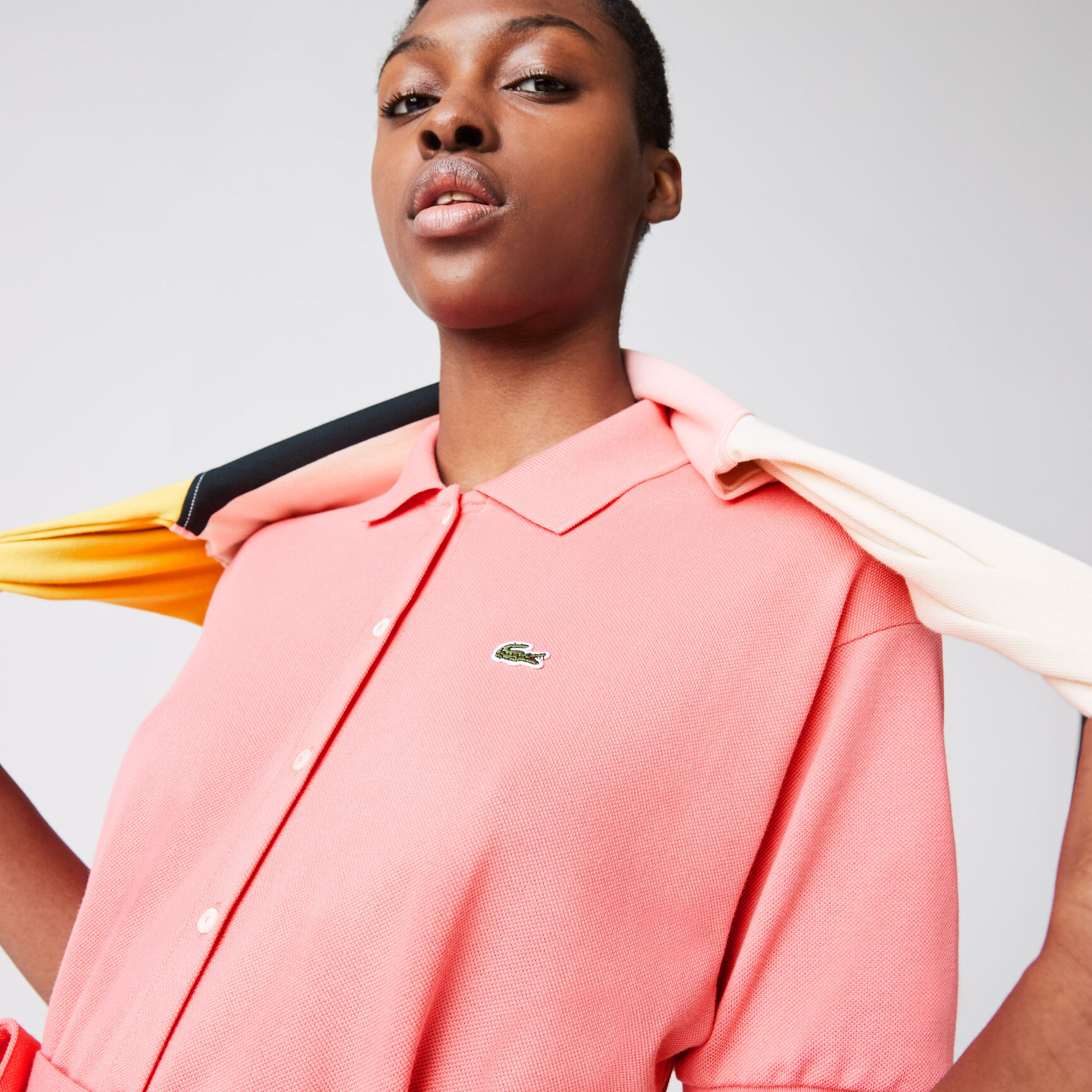 Women's Cotton Piqu&eacute; Belted Polo Dress