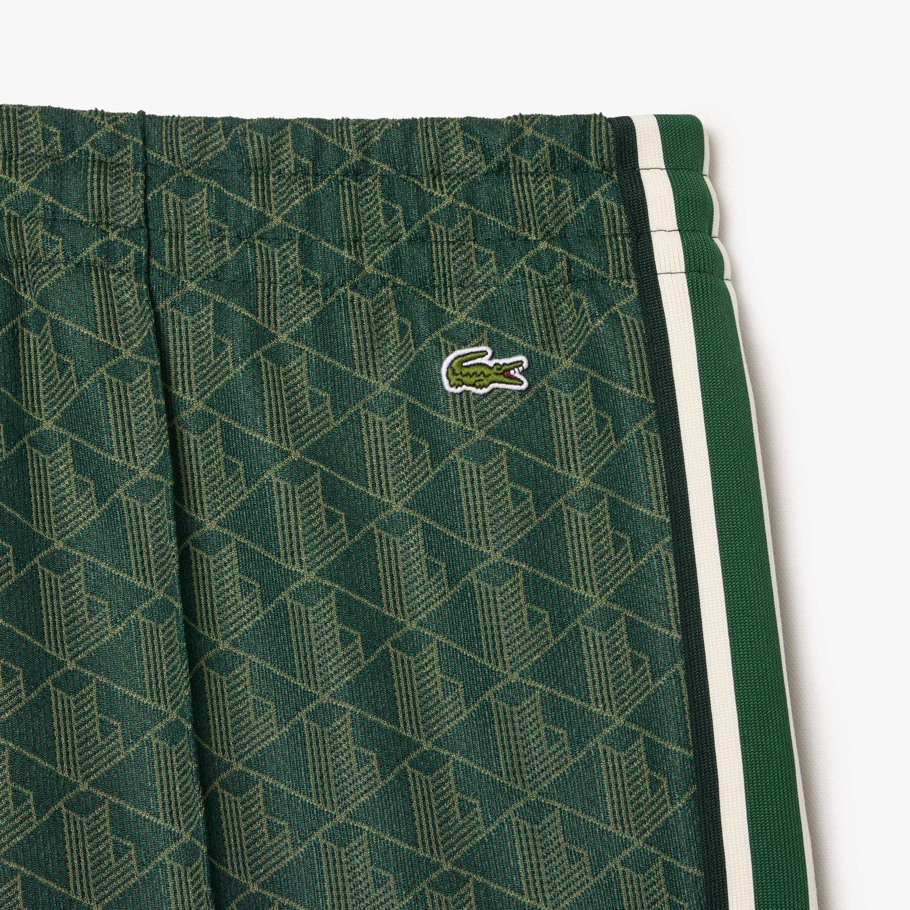 lacoste flared monogram sweatpants