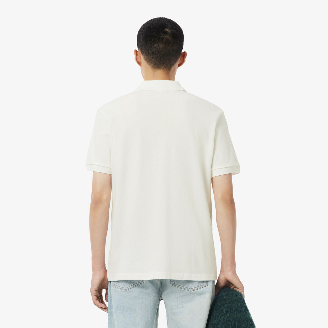 Classic Fit Landscape Crocodile Pique Polo Shirt Classic Fit Landscape Crocodile Pique Polo Shirt