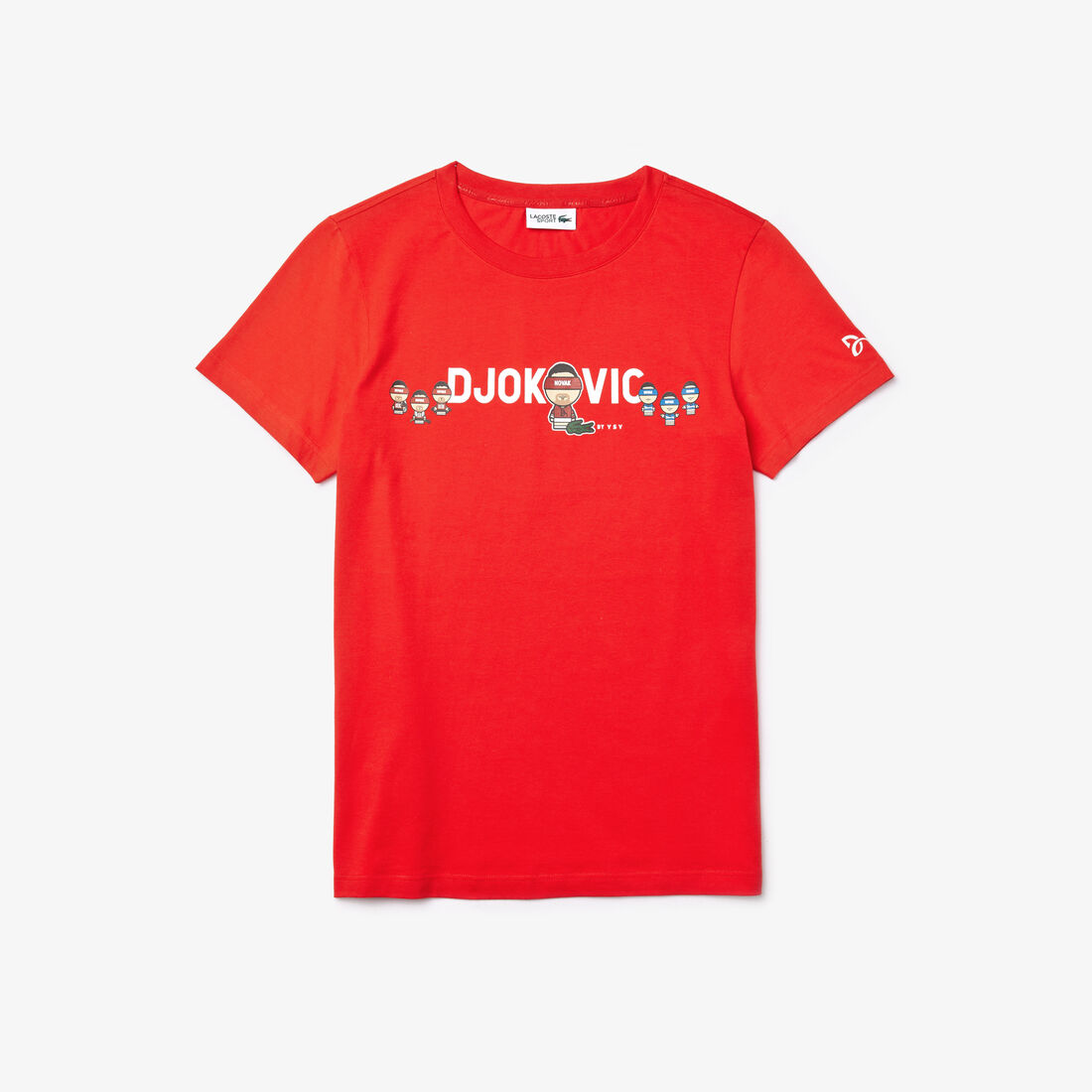 تي شيرت قطن مسامي من مجموعة Lacoste SPORT بالتعاون مع تصميم Youssef SY للرجال تي شيرت قطن مسامي من مجموعة Lacoste SPORT بالتعاون مع تصميم Youssef SY للرجال