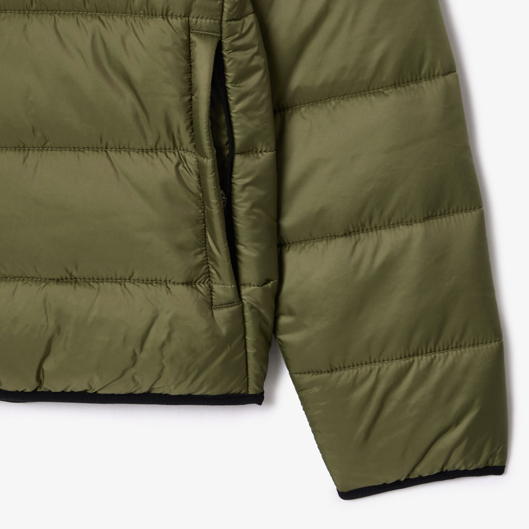 lacoste water repellent quilted puffed jacket