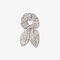 lacoste printed satin scrunchie