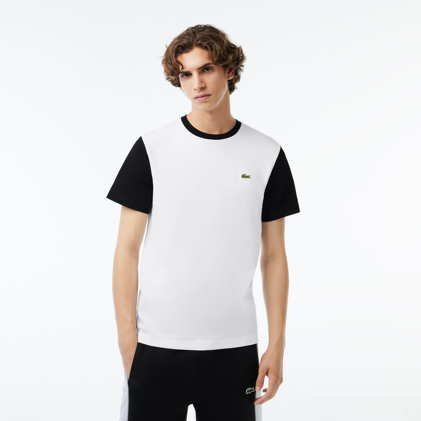 Regular Fit Cotton Colour-Block T-shirt