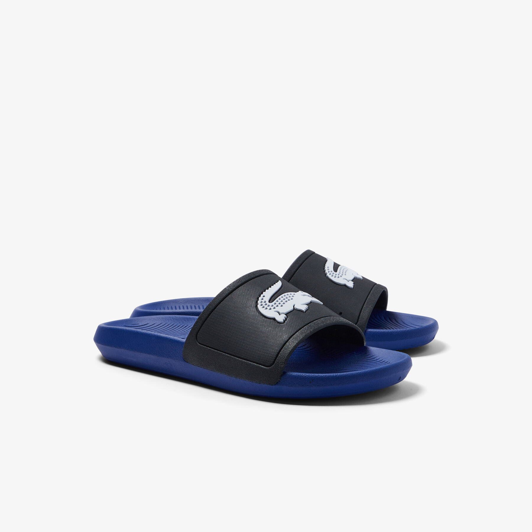 حذاء مفتوح لاكوست مطاط بلونين للرجال مجموعة croco