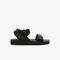 lacoste women s suruga leather and textile sandals