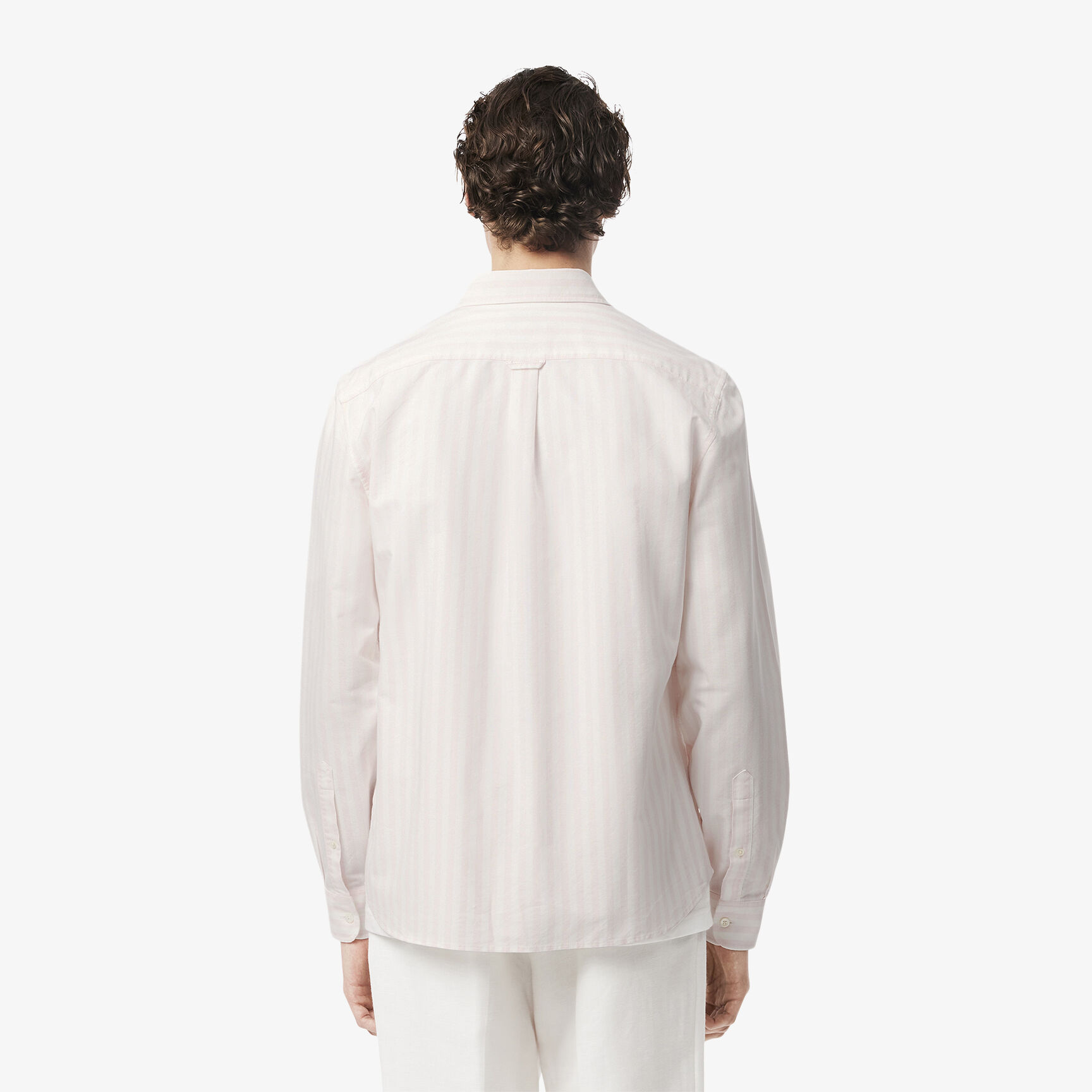 قميص أكسفورد مخطط بقصّة عادية