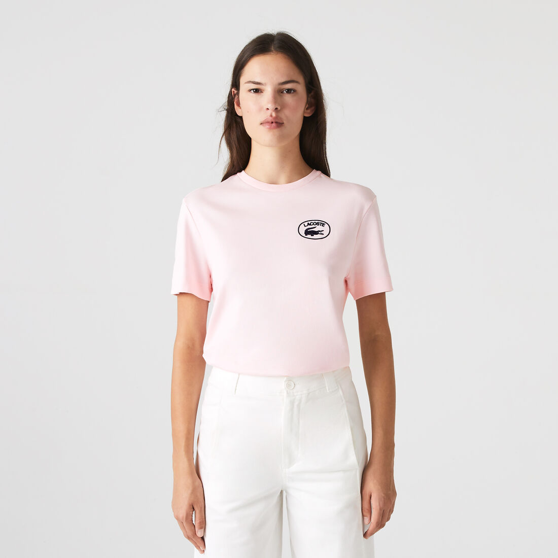 Women's Lacoste Loose Fit Organic Cotton T-shirt