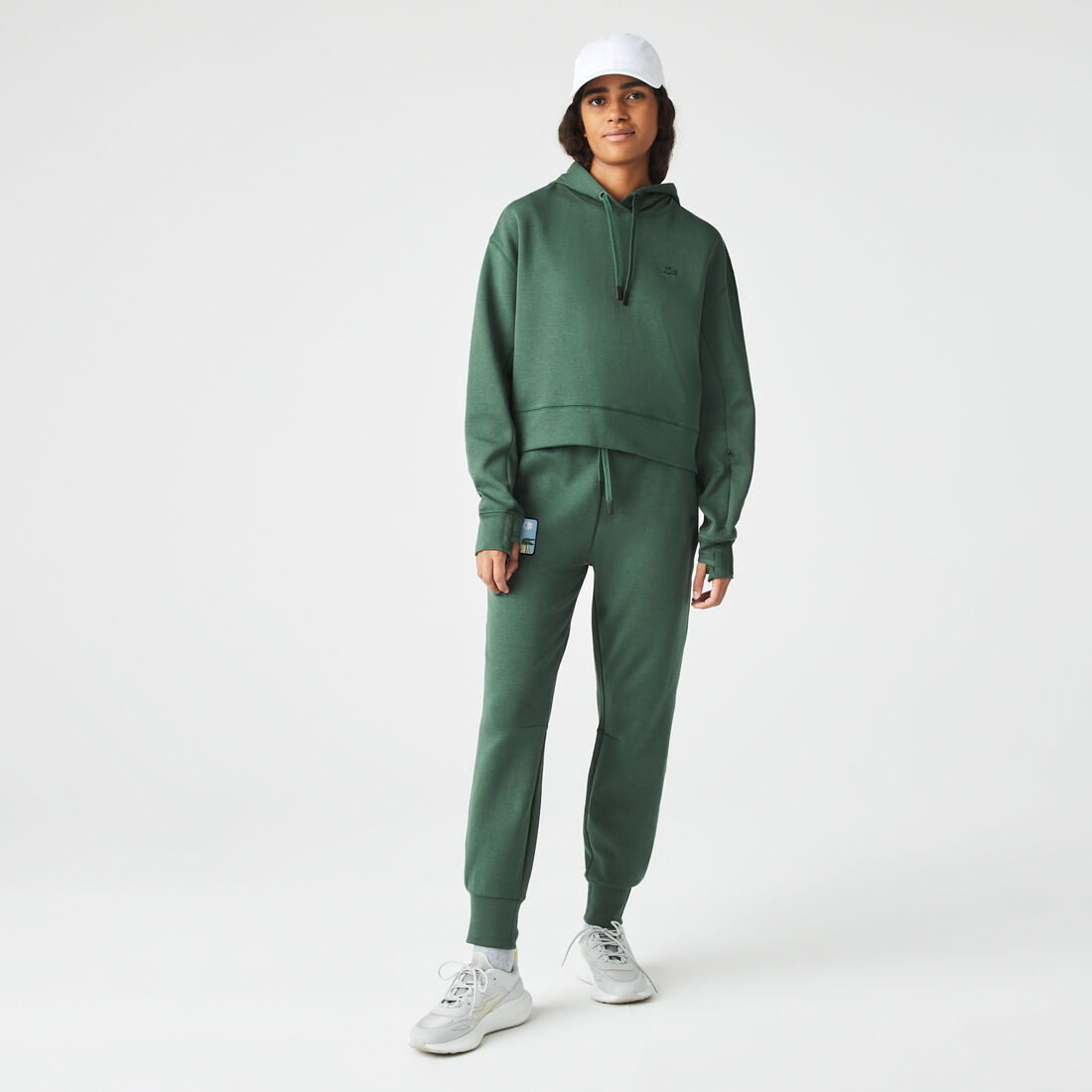 Women's Lacoste Two-Ply Trackpants with RexChouk Patch