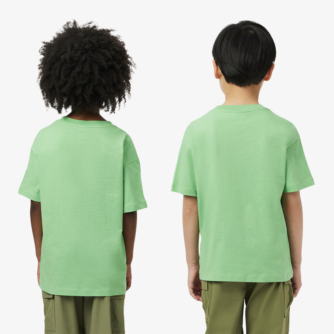 تي شيرت قطني بشارة بلون مغاير تي شيرت قطني بشارة بلون مغاير