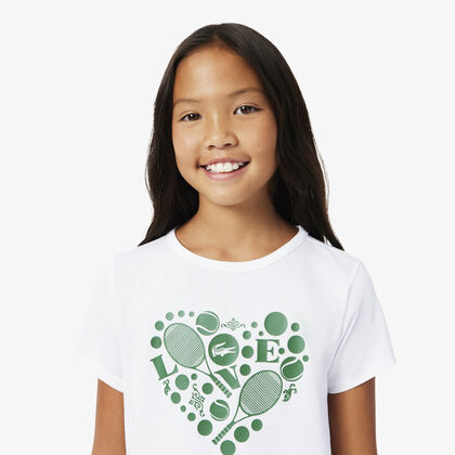 lacoste printed sport t shirt