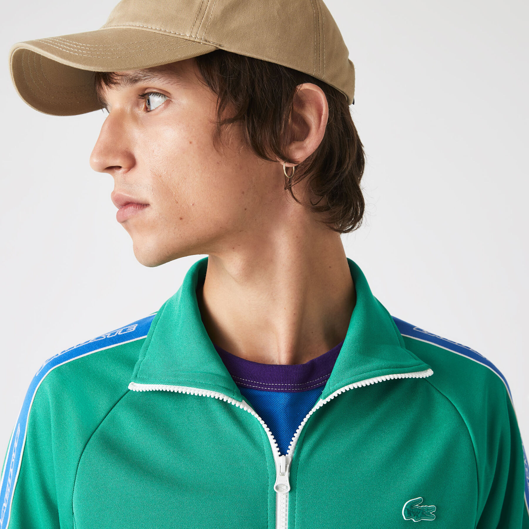 Men's Lacoste Héritage High Neck Zip Sweatshirt men s lacoste h ritage high neck zip sweatshirt