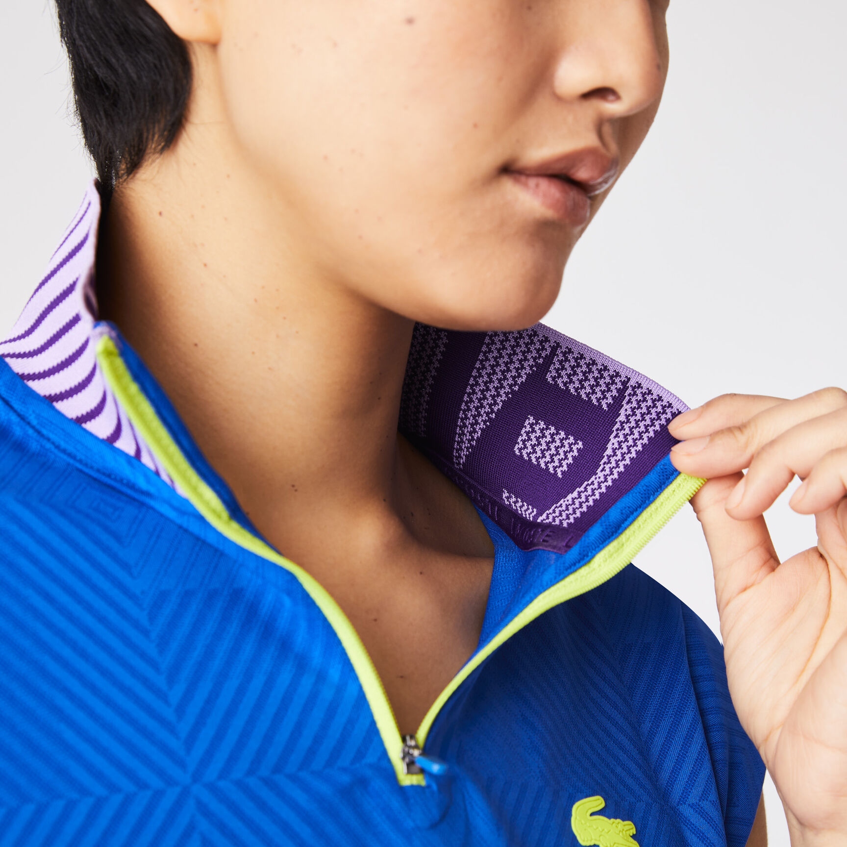 Women's Lacoste SPORT Zip High Neck Tennis Polo Shirt Women's Lacoste SPORT Zip High Neck Tennis Polo Shirt