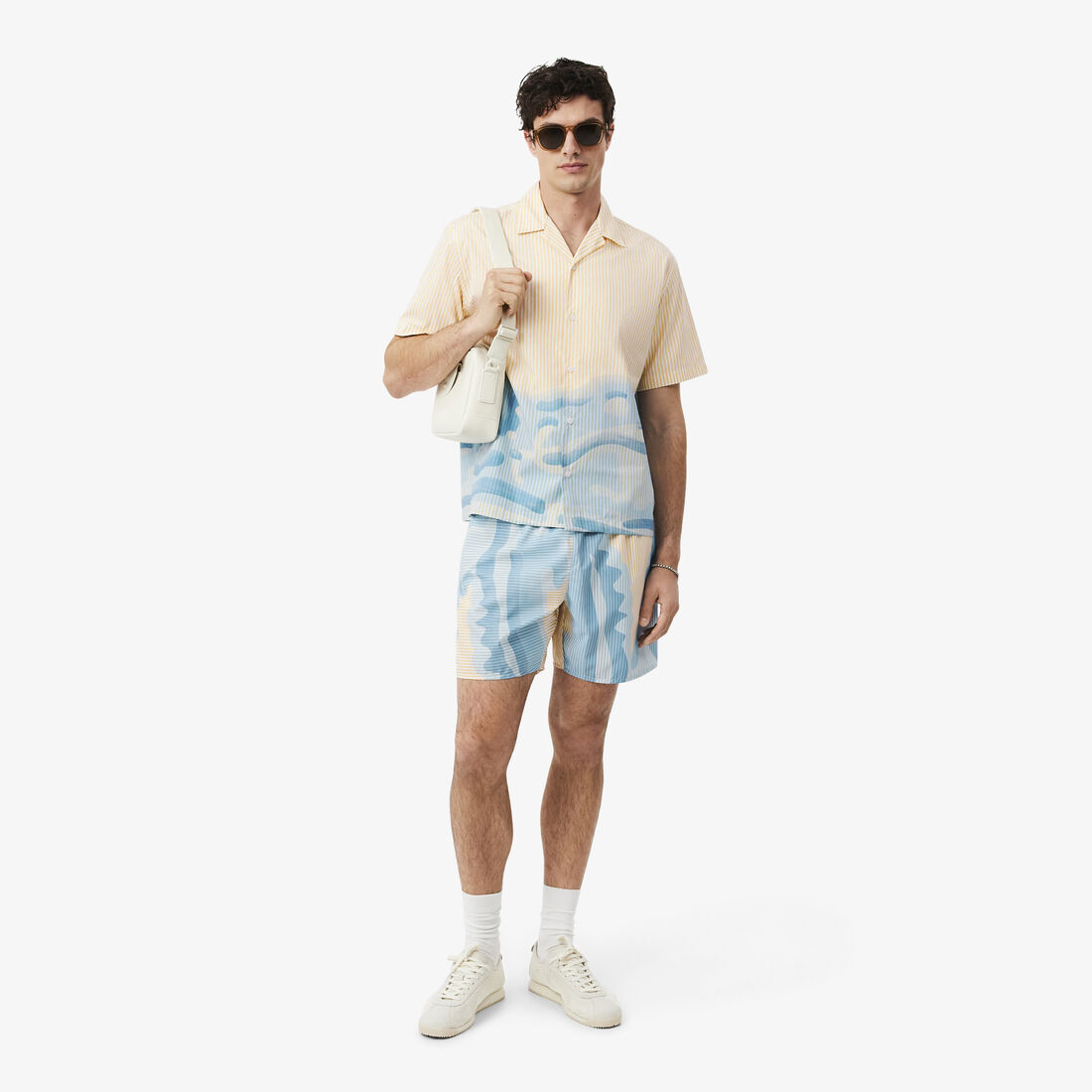 Relaxed Fit Striped Crocodile Shirt Relaxed Fit Striped Crocodile Shirt
