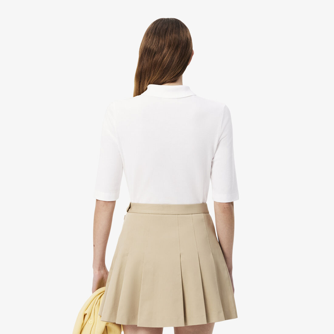 تي شيرت بولو بيكيه قطن ذو وجهين فضفاض تي شيرت بولو بيكيه قطن ذو وجهين فضفاض