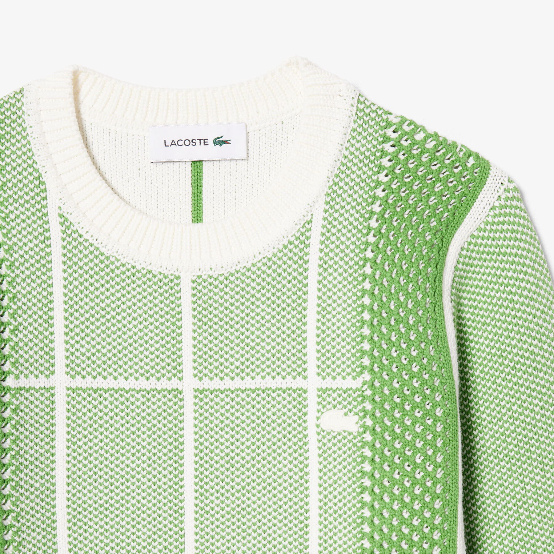 Tennis Court Graphic Jacquard Sweater Tennis Court Graphic Jacquard Sweater