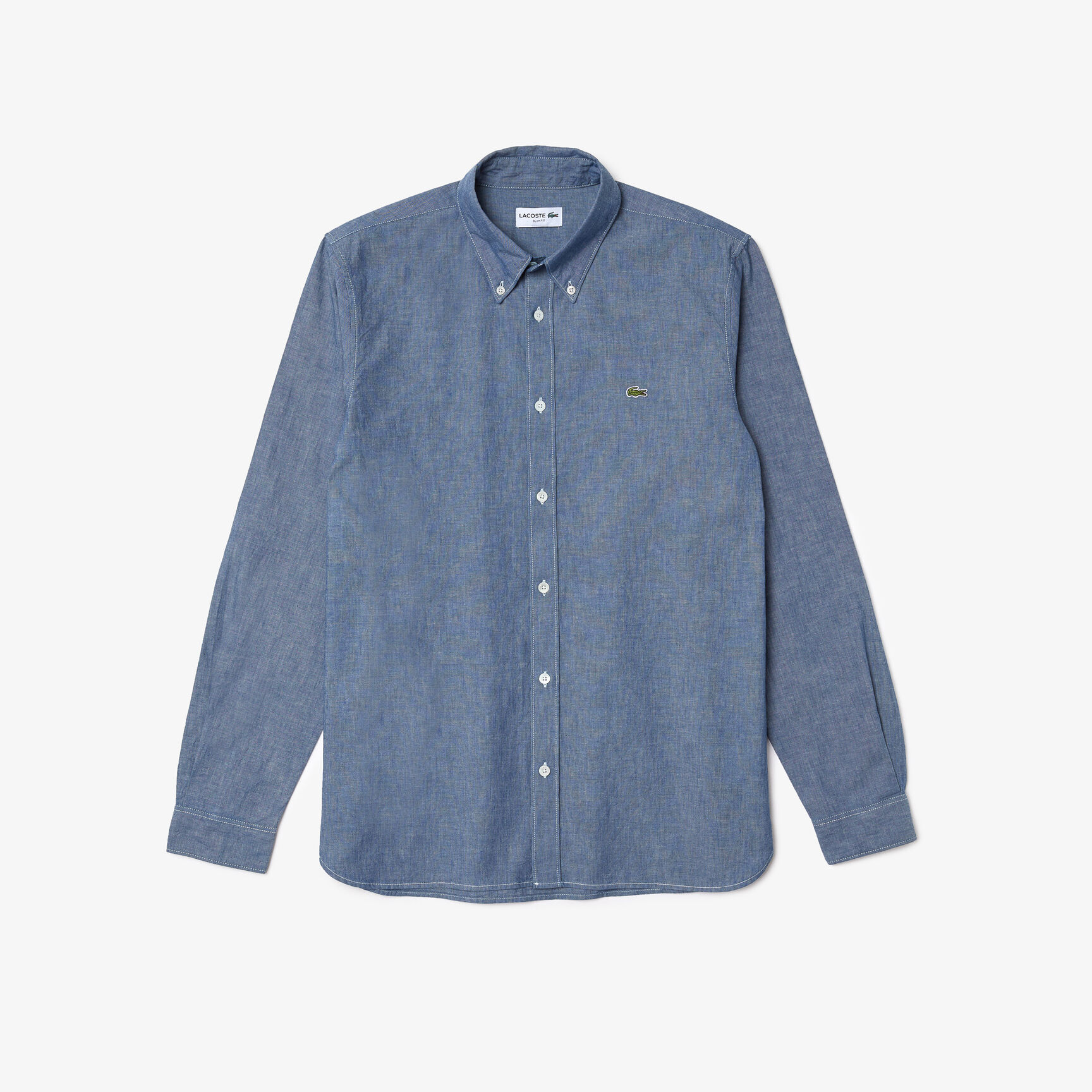 Men's Slim Fit Cotton Chambray Shirt Men's Slim Fit Cotton Chambray Shirt