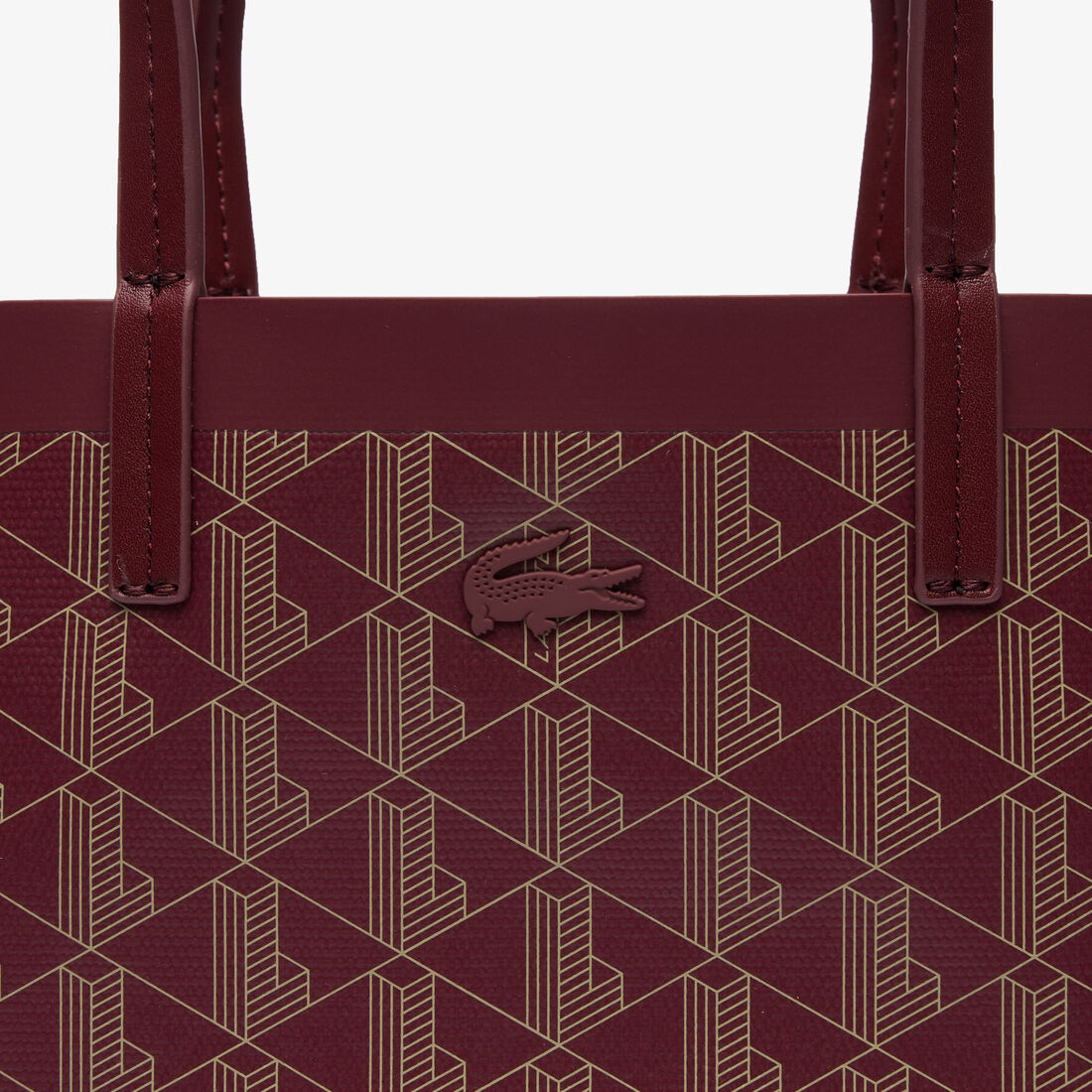 Zely Coated Canvas Monogram Small Tote Zely Coated Canvas Monogram Small Tote